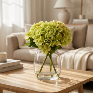 Green Hyrangeas Tumbler Vase