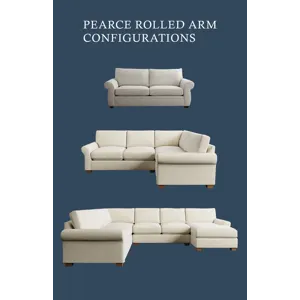 Pearce Grey 4 Piece Sectional
