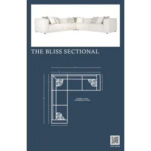 Bliss 4 PC Fabric Power Motion Sectional