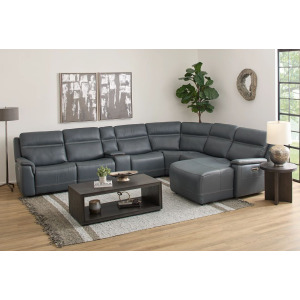 SAWYER BLUE 6 PC SECTIONAL M