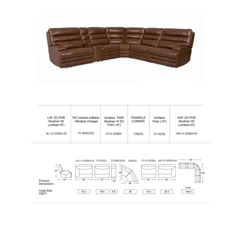 MONTREAL 6PC SECTIONAL