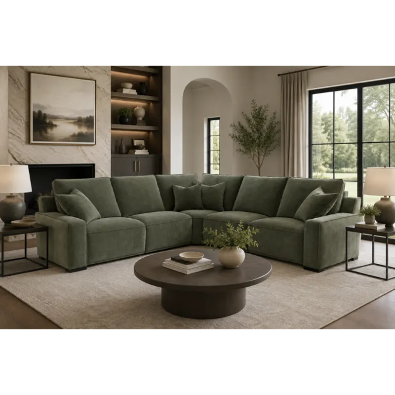 Marsala Moss Sectional