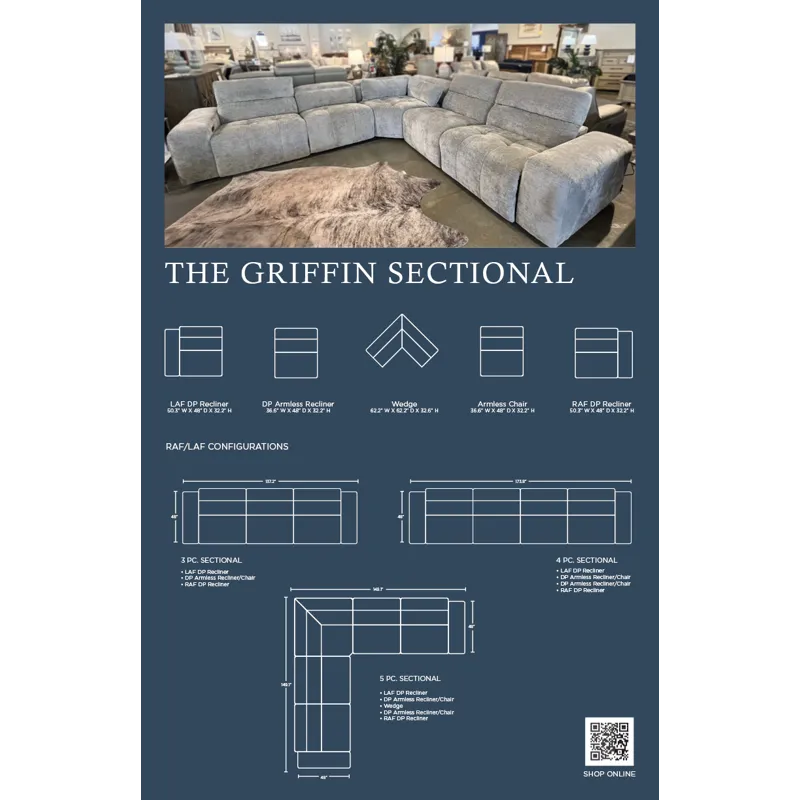 GRIFFIN 5PC SECTIONAL
