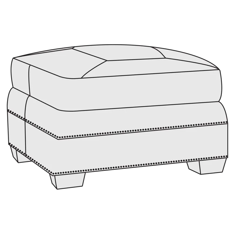 Grandview Brown Ottoman