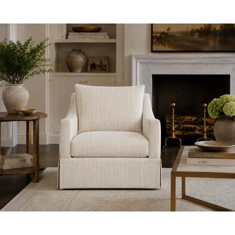 GRACE FABRIC SWIVEL CHAIR