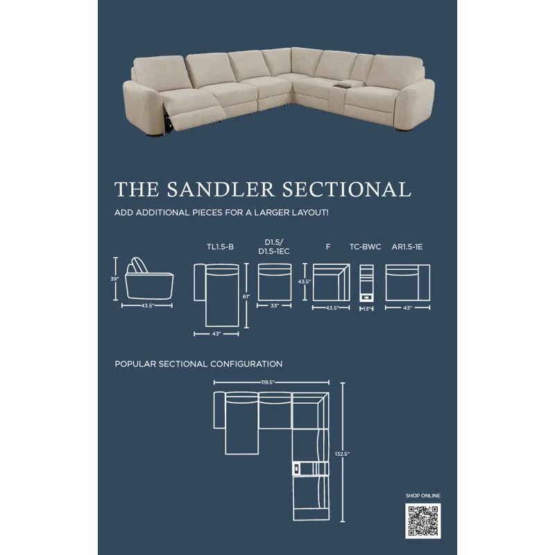 SANDLER 7PC SECTIONAL