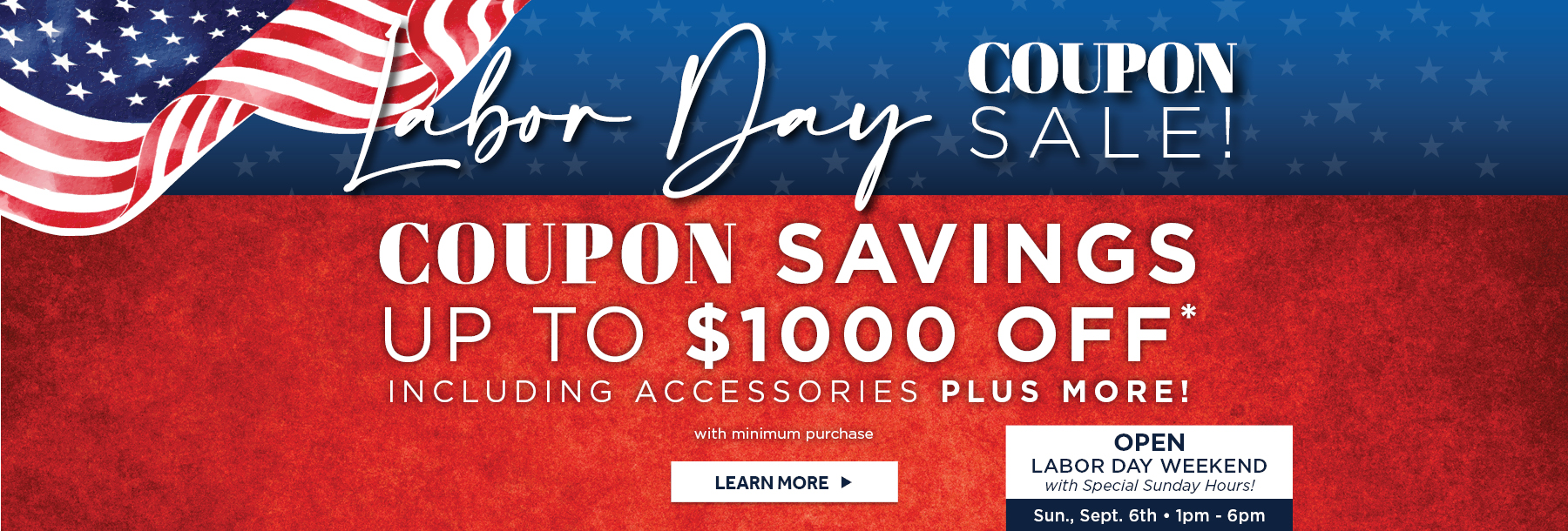 Labor Day Sale Starts Now
