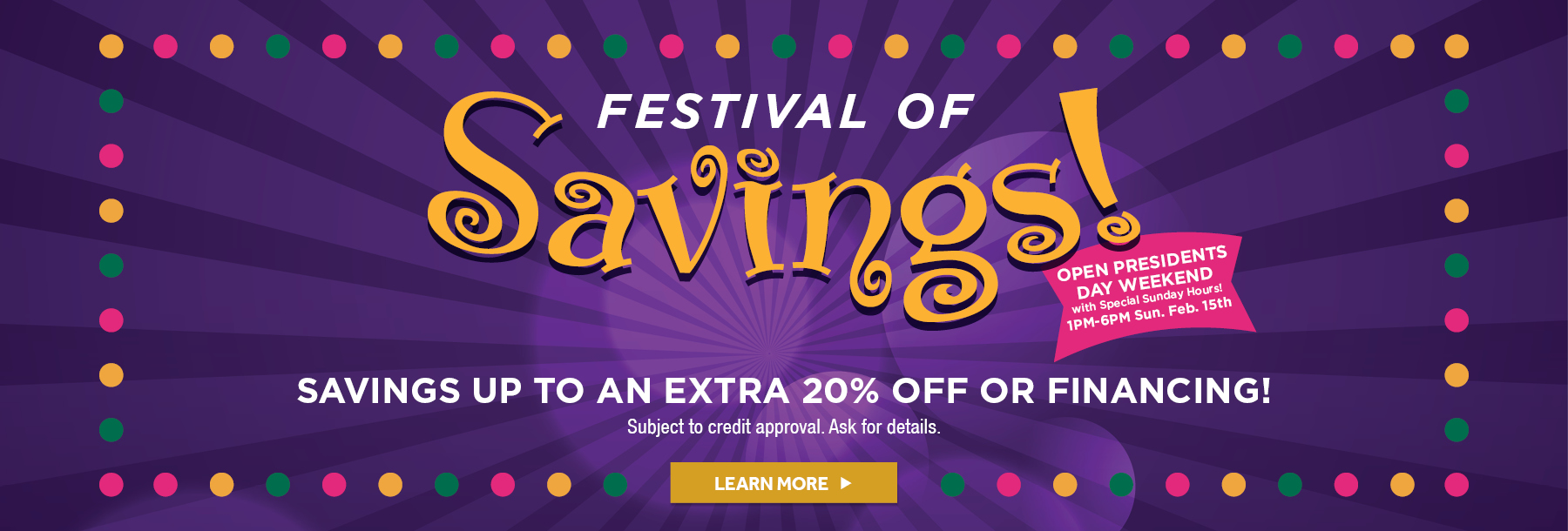 Festival of Savings