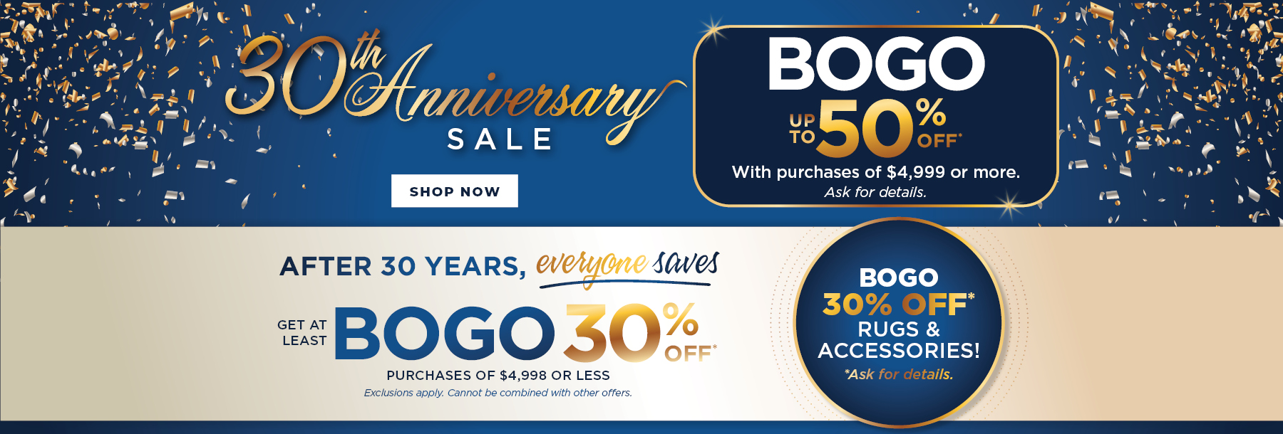 Anniversary Sale Starts Now