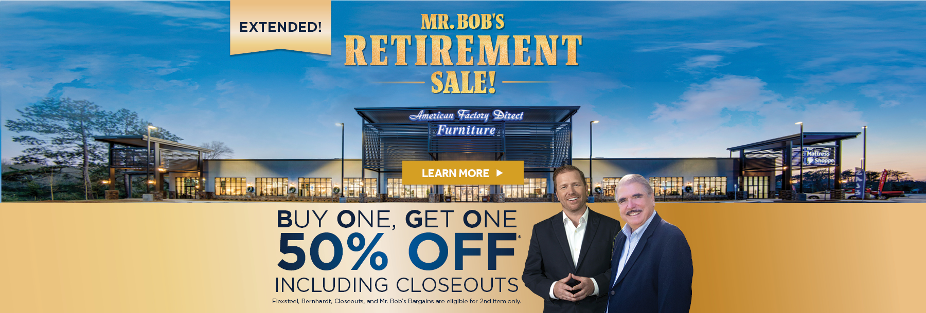 Retirement Sale Extended