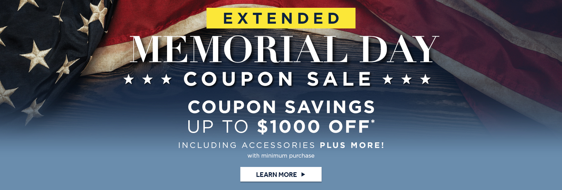 Memorial Day Sale Extended 