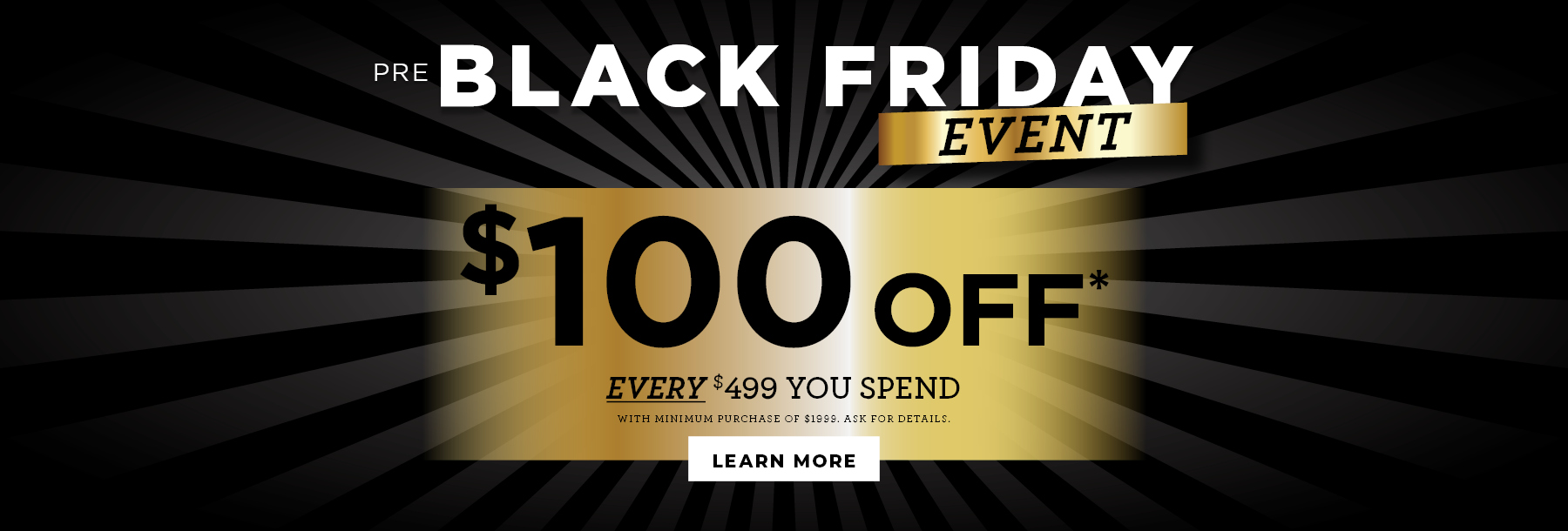 Pre-Black Friday Sale