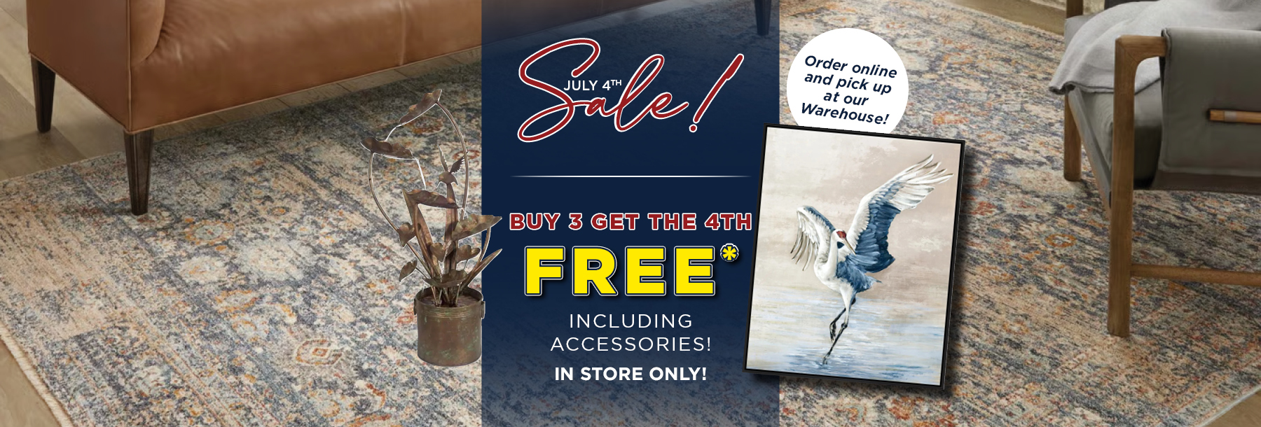 July 4th Rug and Accessory Sale
