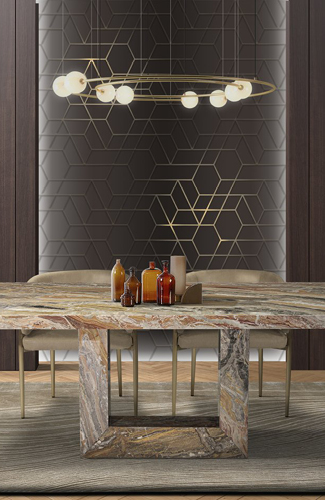 Dining table and chairs