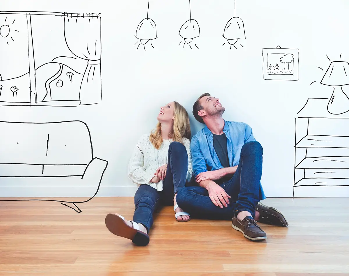 Couple dreaming of a new home