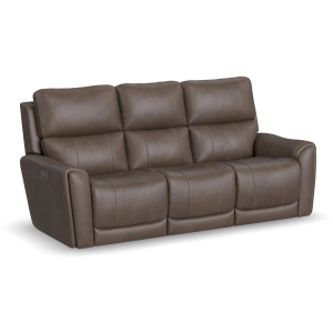 Carter Power Reclining Sofa with Console & Power Headrests & Lumbar