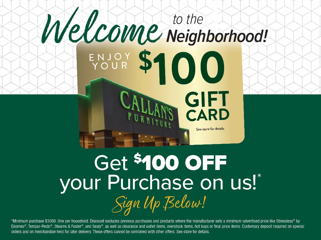 Get $100 off your purchase on us
