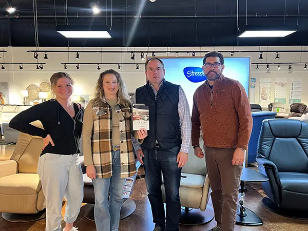 Group photo in store