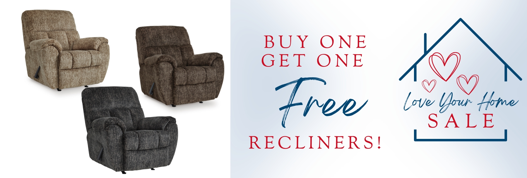 Web Banners BOGO RECLINERS