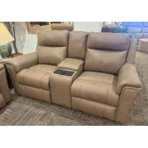 Power Headrest Console Loveseat w/ Power Hidden Cupholders & Zero Gravity