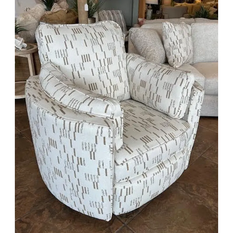 Luana Fabric Swivel Recliner