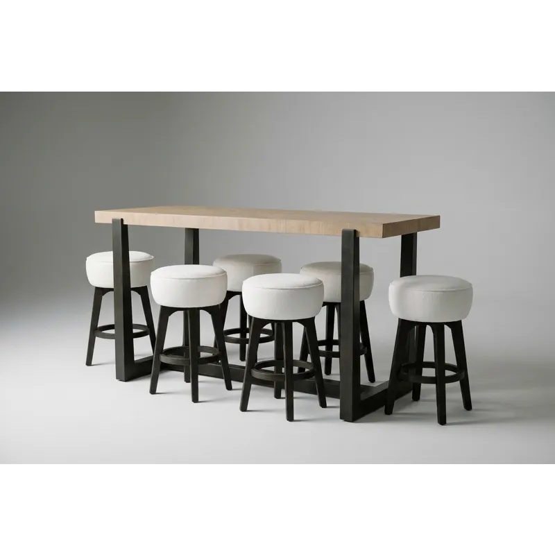 Sutton Place 7 PC Bar Height Dining Set - Carmel/Cocoa