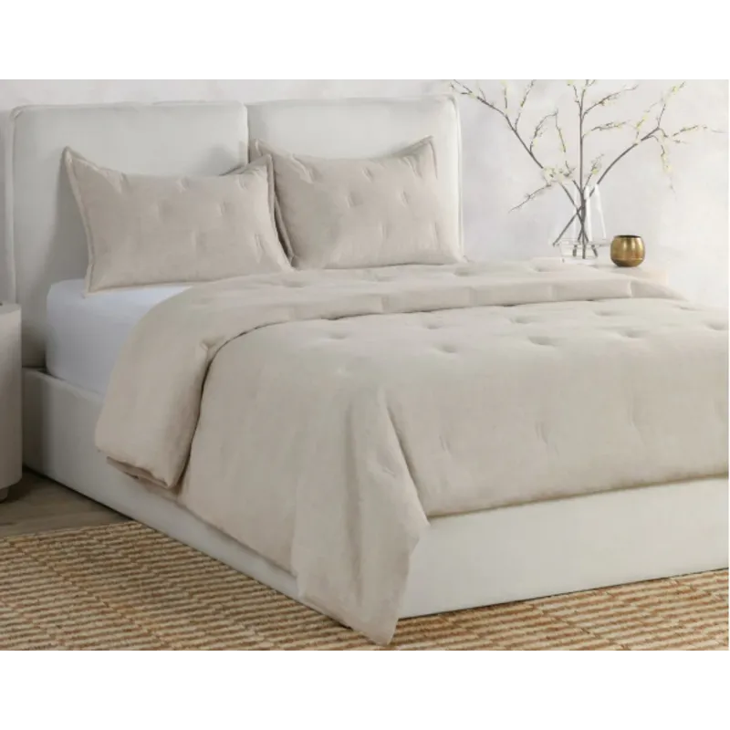 Talia Natural Comforter Collection - King