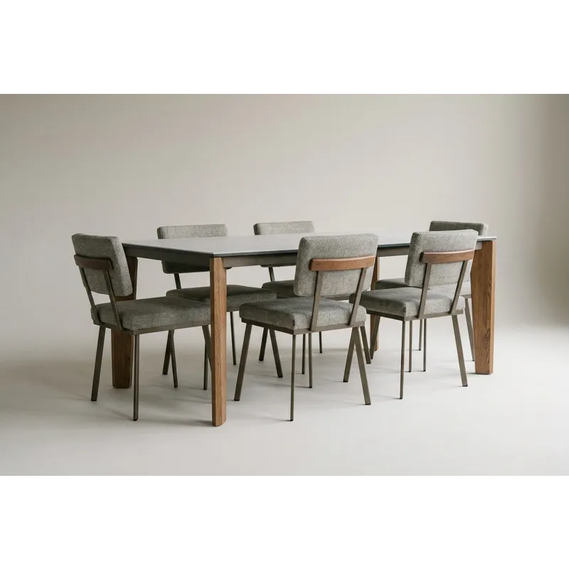 Fabiola Table and Wesley Chairs Dining Set