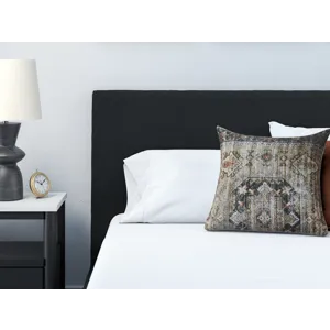 Cadmori King Upholstered Bed with Roll Slats