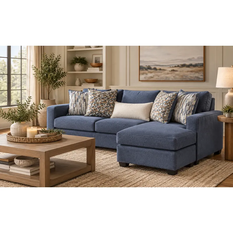 TS Sofa Chaise, Indigo
