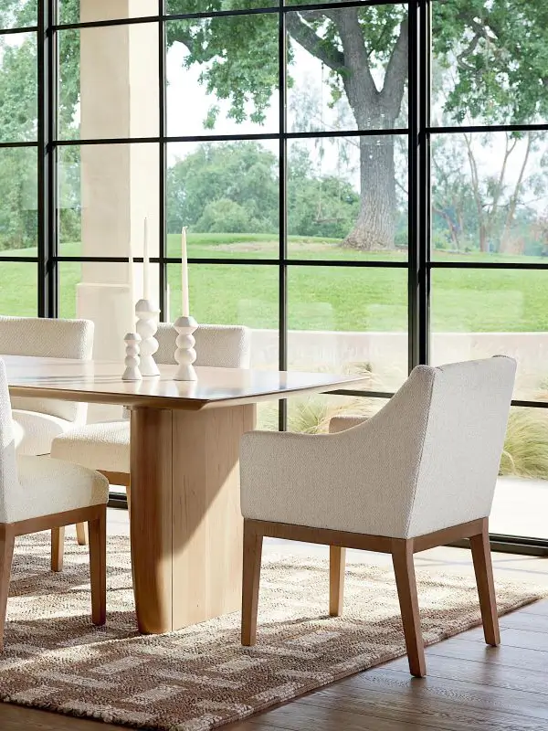 Dining table and chairs