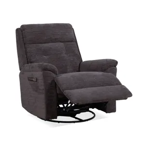 Sophisticated Perfect Match Power Swivel Gliding Recliner with Power Headrest &amp; Lumbar
