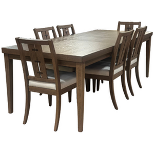 7 PC DNG SET: RECT. TBL & 6 CHAIRS