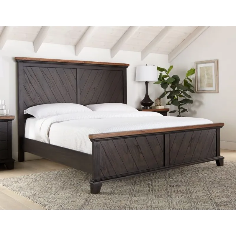 Queen Bed, Sable/Carmel