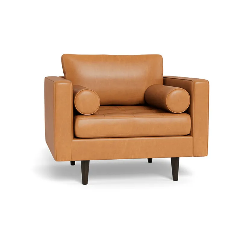 LEATHER LADYBIRD ARM CHAIR (5)