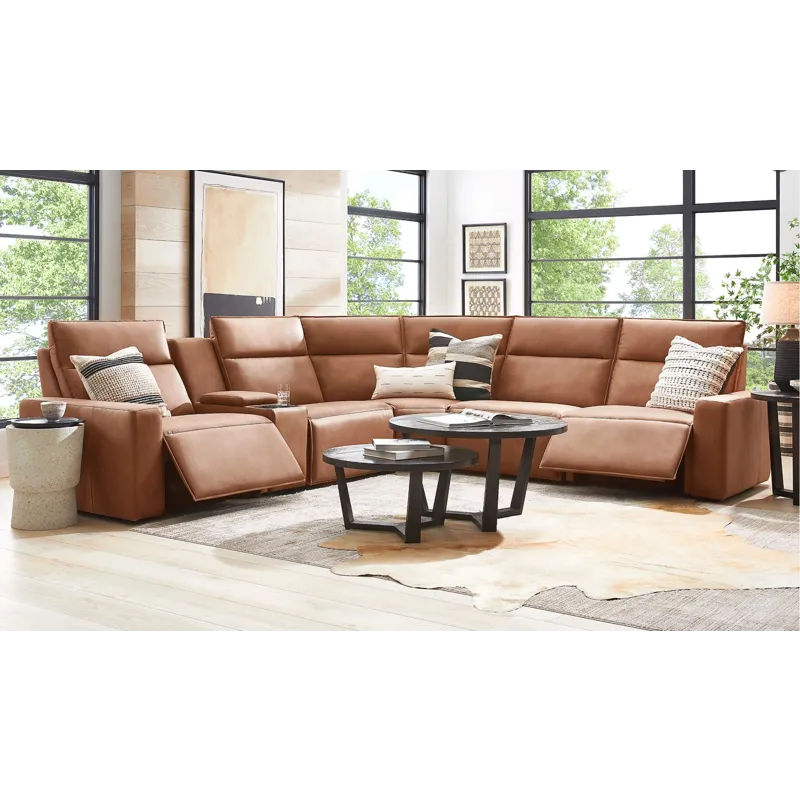 Huntington 6 PC Sectional- Saddle