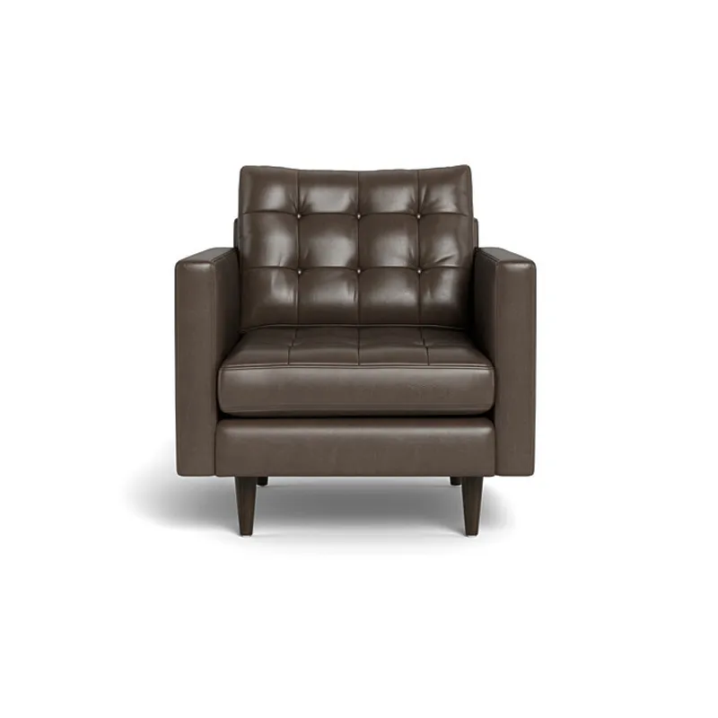 LEATHER WALLACE ARM CHAIR (8)