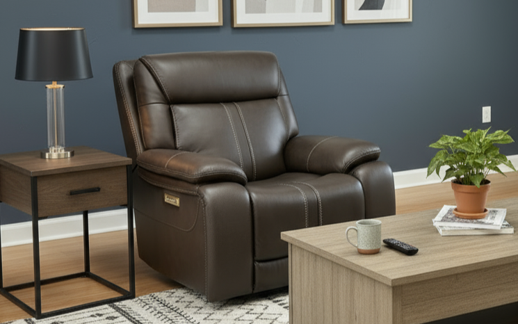 Recliner LRMRECSU6517 by PowerLuxe at The Furniture Mall