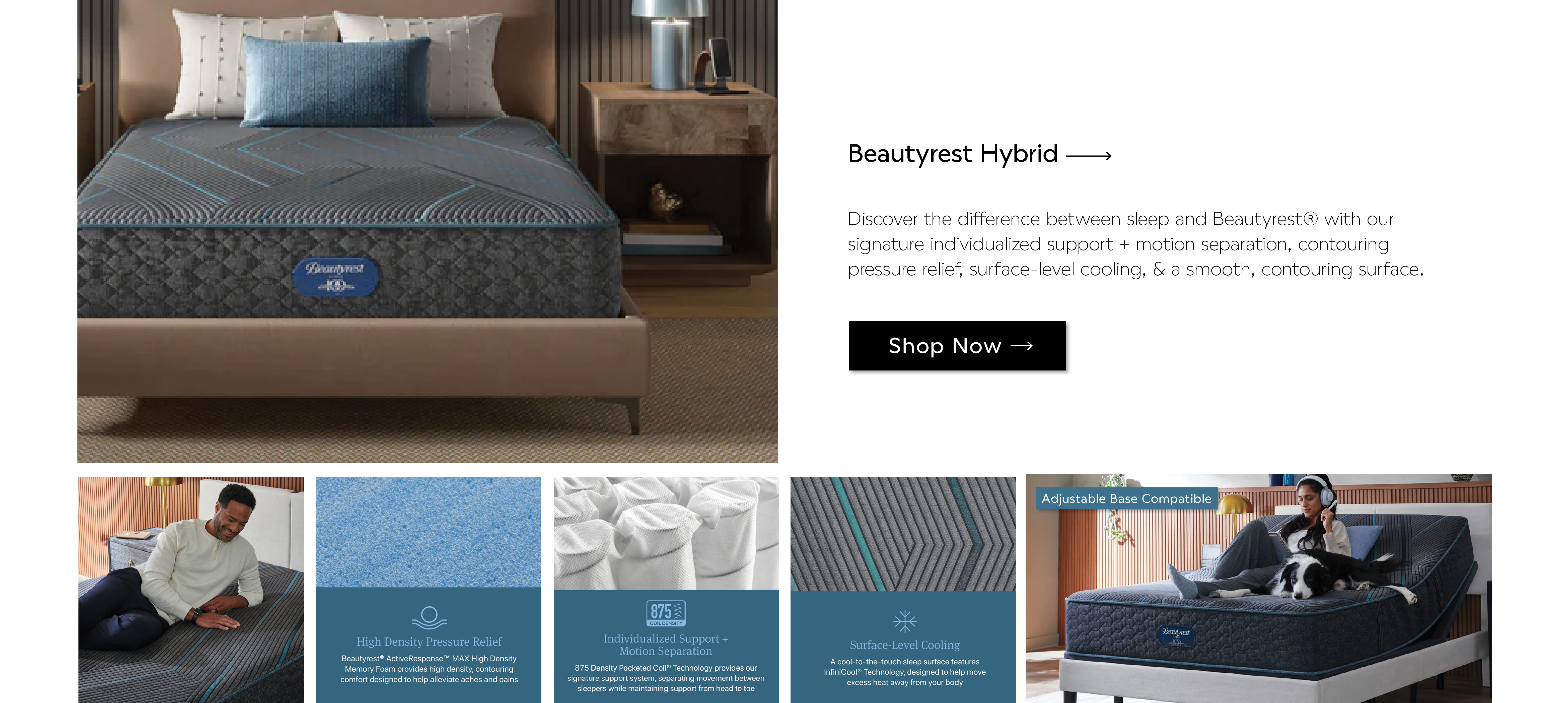 Shop Beautyrest Hybrid Mattress | Furniture Mall