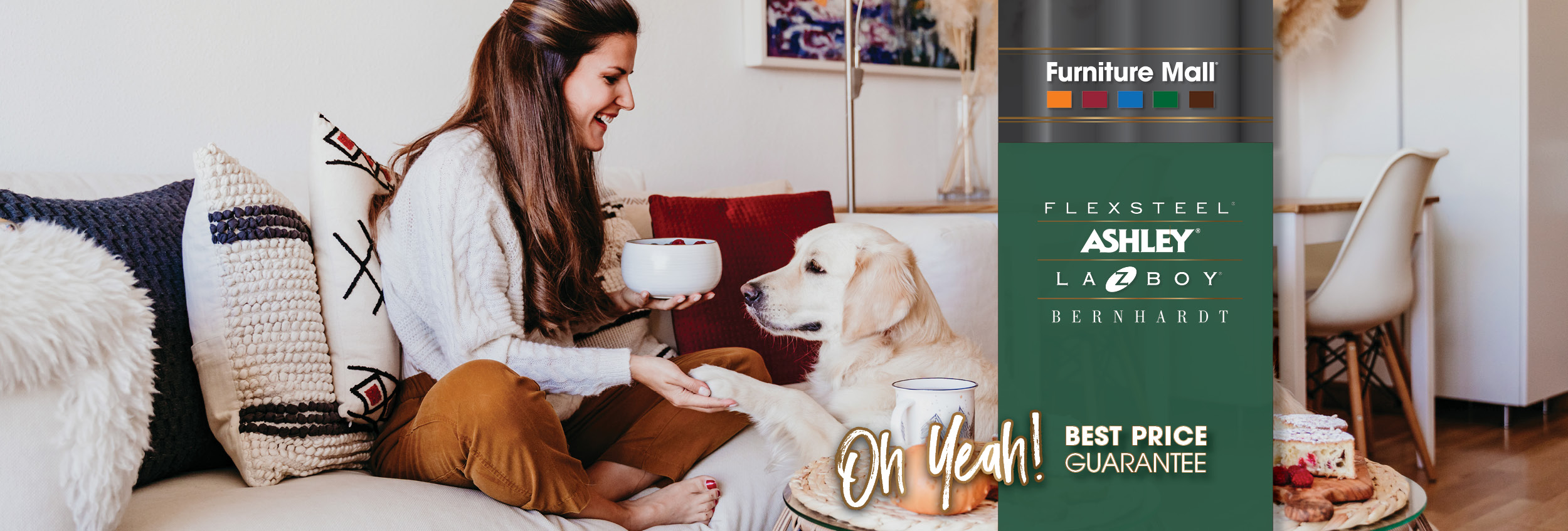 Hero Page - La-Z-Boy with dog