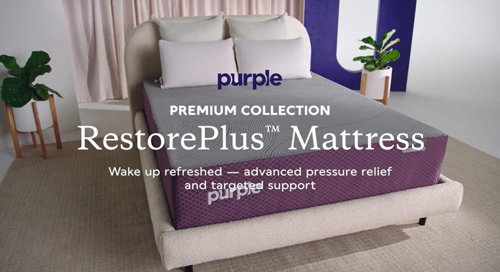 Purple Premium RestorePlus Mattress - Firm and Soft Option