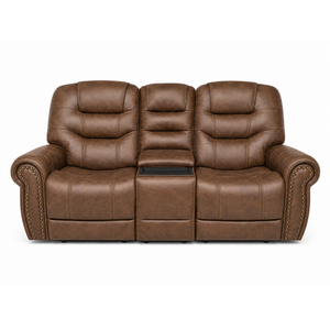 Dakota Triple Power Reclining Console Loveseat