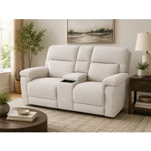 Cannes Zero Gravity Triple Power Console Loveseat w/Multimedia