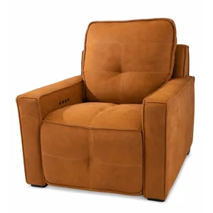 Bronco Power Leather Recliner
