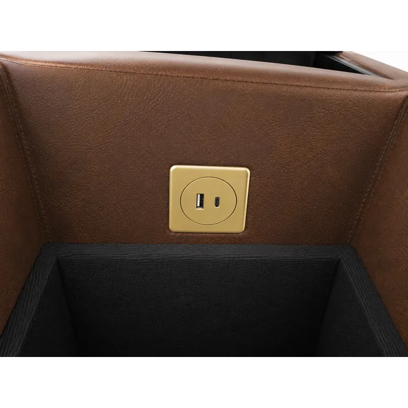 Dakota Triple Power Reclining Console Loveseat