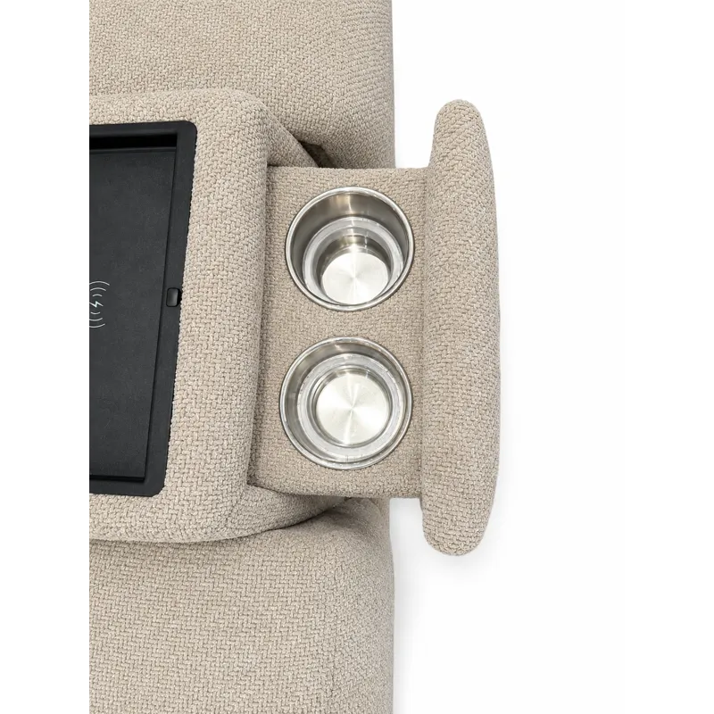 Cannes Zero Gravity Triple Power Console Loveseat w/Multimedia