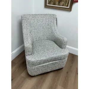 Grey Wing Accent Chair