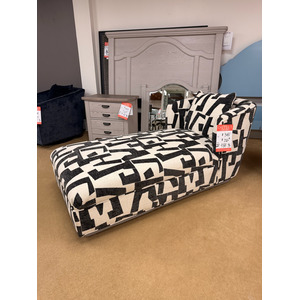 Bold Patterned Chaise Lounge 