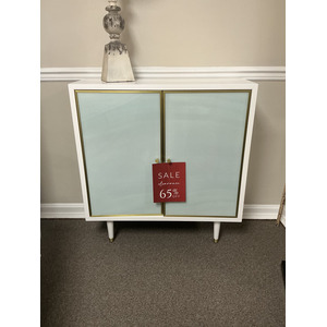 Teal and Gold Cabinet