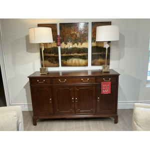 Mid-Century Wood Server Cabinet